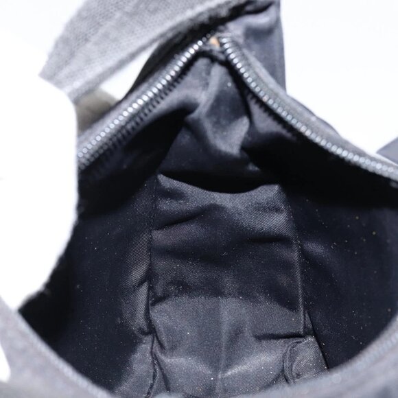 PRADA Hand Bag Nylon Black Silver Auth 146276 - Picture 12 of 16